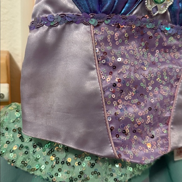 Disney Little Mermaid Kids Costume 2-Piece - size 4 - Picture 6 of 8